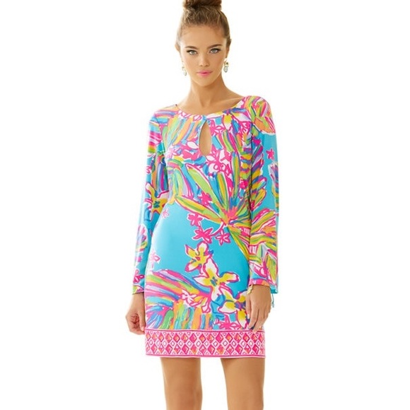 Lilly Pulitzer Fairfield Long Sleeve Tunic Dress S - Picture 3 of 8